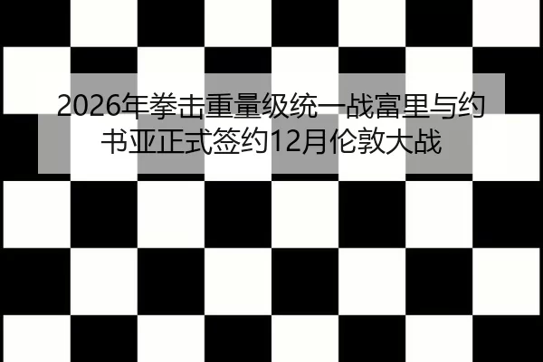 2026年拳击重量级统一战富里与约书亚正式签约12月伦敦大战